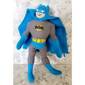 Megatoys 8” Plush Batman Action Figure Doll Vintage 9" Blue Gray‎